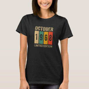 54歳ヴィンテージ1968年10月誕生日 Tシャツ