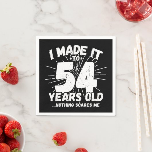54歳皮肉ミームおもしろい54誕生日 スタンダードカクテルナプキン (インサイチュ)