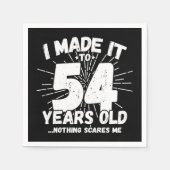 54歳皮肉ミームおもしろい54誕生日 スタンダードカクテルナプキン (正面)