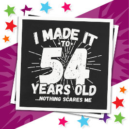 54歳皮肉ミームおもしろい54誕生日 スタンダードカクテルナプキン