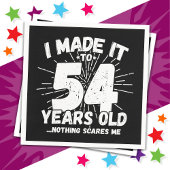 54歳皮肉ミームおもしろい54誕生日 スタンダードカクテルナプキン