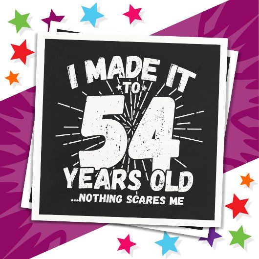 54歳皮肉ミームおもしろい54誕生日 スタンダードカクテルナプキン