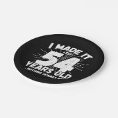 54歳皮肉ミームおもしろい54誕生日 ペーパープレート (アングル)