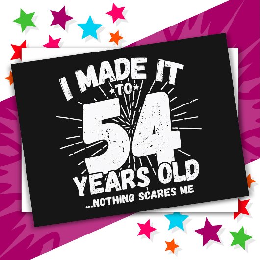 54歳皮肉ミームおもしろい54誕生日 ポストカード