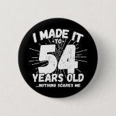 54歳皮肉ミームおもしろい54誕生日 缶バッジ (正面)