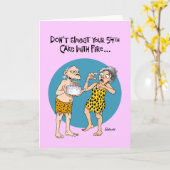 54番おもしろい目の女性用誕生日カード カード (黄色い花)