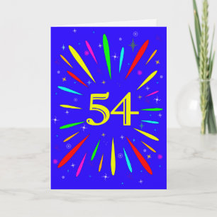 54番目の誕生日爆発カード カード