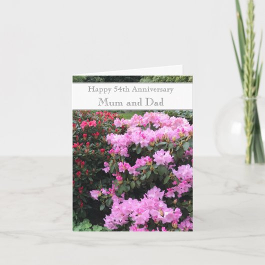 54結婚周年記念 カード (正面)