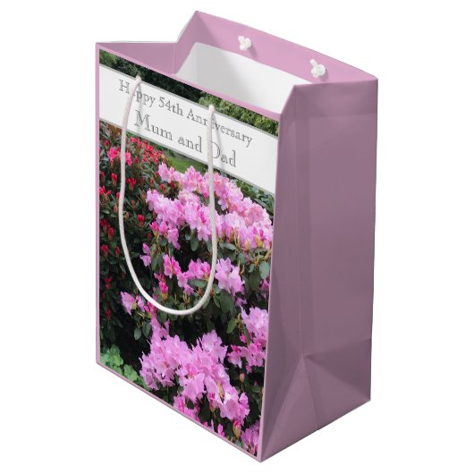 54結婚周年記念 ミディアムペーパーバッグ (裏面アングル)