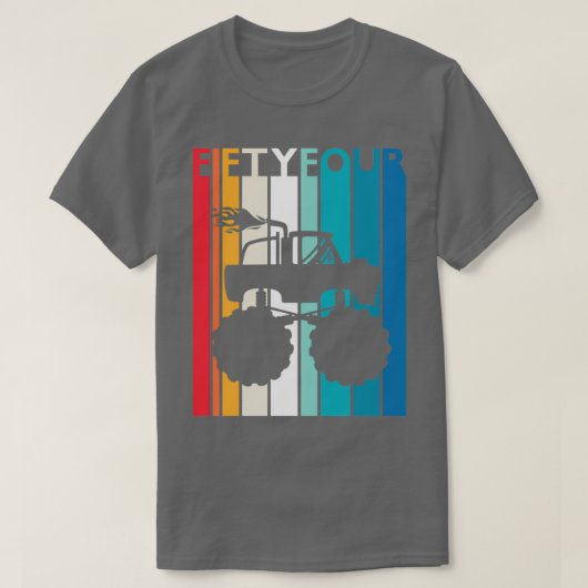 54誕生日ギフトモンスタートラックシャツ54歳 Tシャツ (デザイン正面)