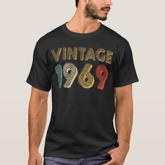 54誕生日ギフトヴィンテージ1969 Tシャツ (正面)