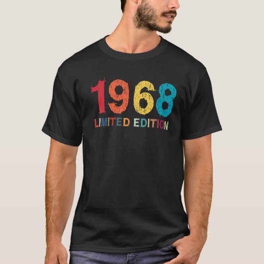 54誕生日レディースメンズ54年1968 14 Tシャツ (正面)