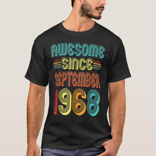 54誕生日54歳9月素晴らしから Tシャツ (正面)