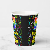 54誕生日:おもしろい音楽ノートPattern, Rainbow 54 紙コップ (左)
