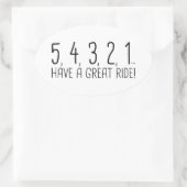 54321 楕円形シール (バッグ)