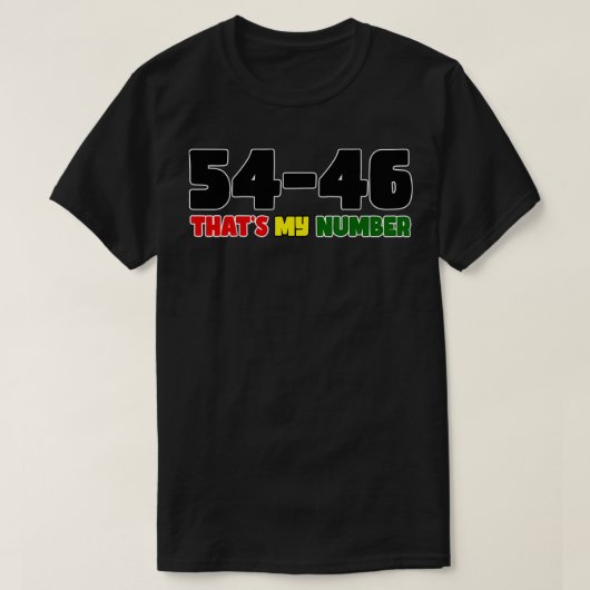 5446自分の数 Tシャツ (デザイン正面)