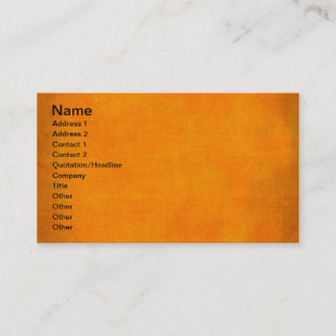 5451_SPORTS ORANGE POPSICLE TEXTURE BACKGROUND TEM 名刺