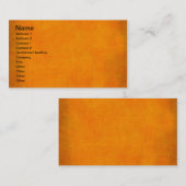 5451_SPORTS ORANGE POPSICLE TEXTURE BACKGROUND TEM 名刺 (正面/裏面)