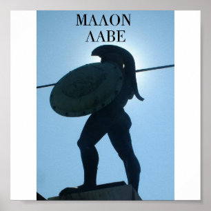 545_King_Leonidas_statue、MALON LABE ポスター
