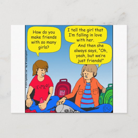 546女の子の友人の漫画 ポストカード (正面)
