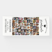 54 写真コラージュ 卒業式 現代的 ミニマル 白 横断幕 (横)