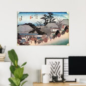 54.大津宿,広重大津宿,広重,浮世絵 ポスター (ホームオフィス)