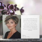 54 & Fabulous Orchid Photo Birthday Greeting Card カード