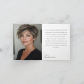 54 & Fabulous Orchid Photo Birthday Greeting Card カード (内部)