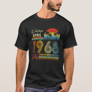 54th誕生日ヴィンテージ1968年4月54歳のギフト tシャツ