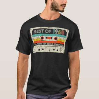 54th Birthday Gifts Best Of 1968 Cassette Tape Ret Tシャツ