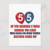 55おもしろい歳の誕生日 ポストカード (正面)