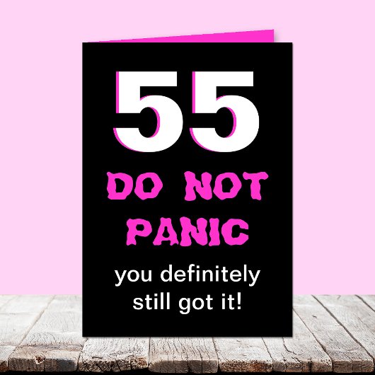 55おもしろい番目の誕生日カード（女性用） カード