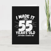 55おもしろい誕生日引用文皮肉55歳 カード (正面)