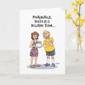 55おもしろい誕生日 カード (黄色い花)