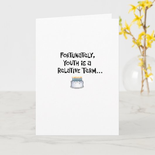 55おもしろい誕生日 カード (黄色い花)