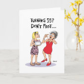 55おもしろい誕生日 カード (黄色い花)