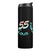 55アンドファボウス誕生日パステルレインボーウォーターカラー タンブラー (回転左)