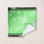 55エレガント周年エメラルド バスタオルセット (ウォッシュタオル)