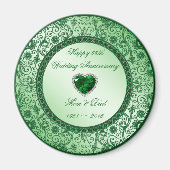 55エレガント周年結婚円磁石 マグネット (正面)