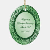 55エレガント周年記念結婚ラウンドオーナメント セラミックオーナメント (右)