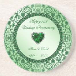 55エレガント日結婚記念コースター コースター