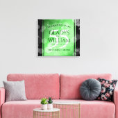 55エレガントthエメラルド結婚の記念日 キャンバスプリント (インサイチュ (リビング))