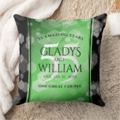 55エレガントthエメラルド結婚の記念日 クッション (ブランケット)