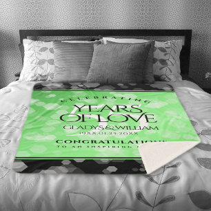 55エレガントthエメラルド結婚の記念日 シェルパブランケット