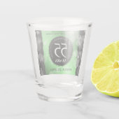 55エレガントthエメラルド結婚の記念日 ショットグラス (裏面)
