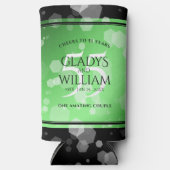 55エレガントthエメラルド結婚の記念日 スリム缶クーラー (正面)