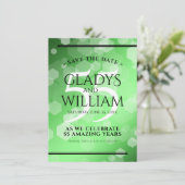 55エレガントthエメラルド結婚の記念日 セーブザデート (スタンド正面)