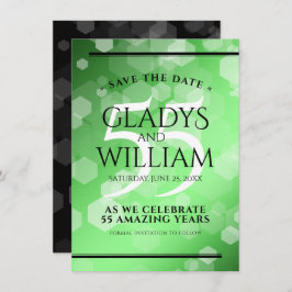 55エレガントthエメラルド結婚の記念日 セーブザデート