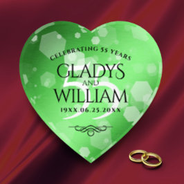 55エレガントthエメラルド結婚の記念日 ペーパーウェイト