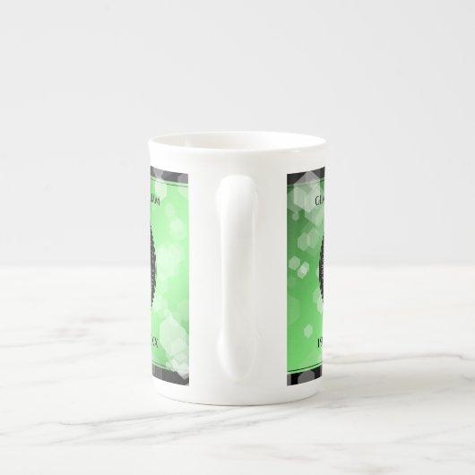 55エレガントthエメラルド結婚の記念日 ボーンチャイナマグカップ (裏面)